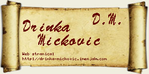 Drinka Micković vizit kartica